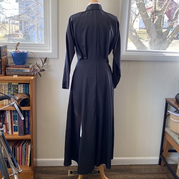 Vintage Tailored Long Sleeve Shirtdress M - Picture 4 of 14